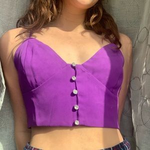 fashion nova purple crop top